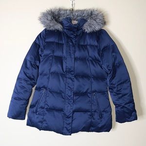 Calvin Klein Royal/Navy Blue Puffer Coat